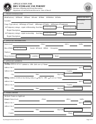 Document preview: Application for Dry Storage Use Permit - Hawaii