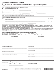 Document preview: Form REG-4-B Financial Responsibility Bond Liquor Gallonage Tax - Illinois
