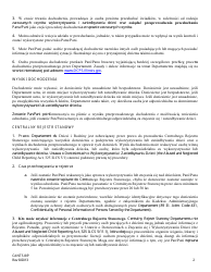 Form CANTS8/P Notification of a Report of Suspected Child Abuse and/or Neglect - Illinois (Polish), Page 2