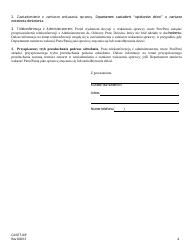 Form CANTS8/P Notification of a Report of Suspected Child Abuse and/or Neglect - Illinois (Polish), Page 4