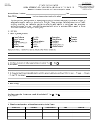 Document preview: Form CFS604 Medical Evaluation of an Adult in a Foster or Adoptive Home - Illinois