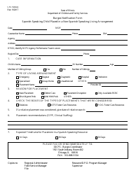 Document preview: Form CFS1000-A Burgos Notification Form - Spanish-Speaking Child Placed in a Non-spanish Speaking Living Arrangement - Illinois