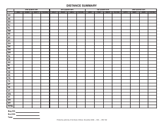 Form VSD792 Distance Summary - Illinois, Page 2