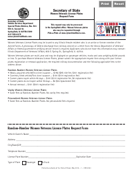 Document preview: Form VSD839.3 Women Veterans License Plates Request Form - Illinois