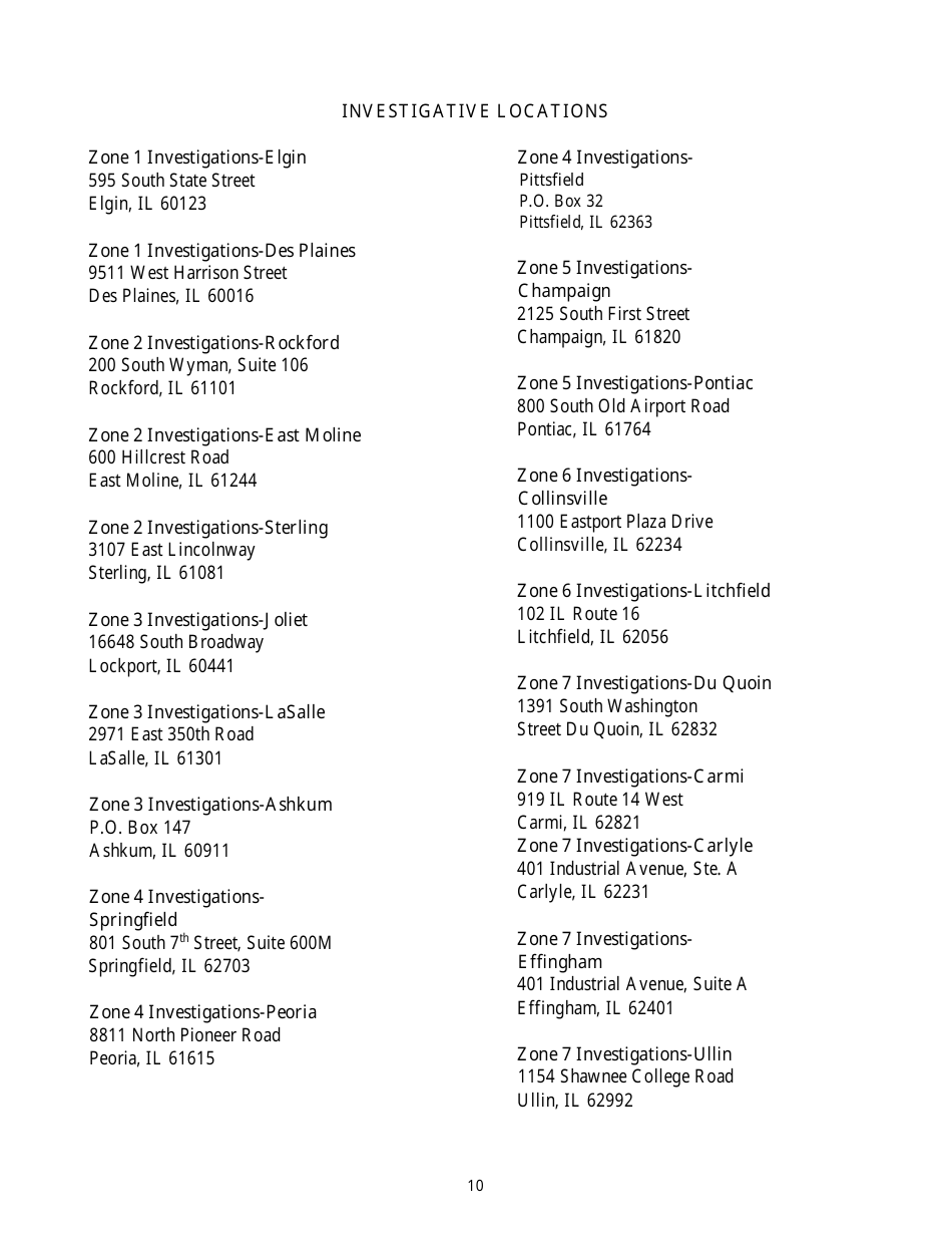 Form ISP1-189 Application for Illinois State Police Internship Application - Illinois, Page 10