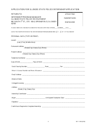 Form ISP1-189 Application for Illinois State Police Internship Application - Illinois, Page 2