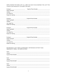 Form ISP1-189 Application for Illinois State Police Internship Application - Illinois, Page 3
