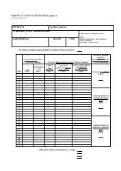 State Form 53283 Monthly Chlorite Monitoring - Indiana, Page 2