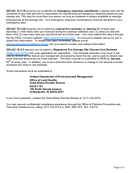State Form 47222 Application for Waste Tire Storage Site Registration - Indiana, Page 6