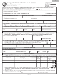 State Form 46573 (CG-AB(R)) Application for Annual Bingo Renewal - Indiana