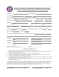 Boxer&#039;s Federal Identification Card Application Form - Indiana, Page 2