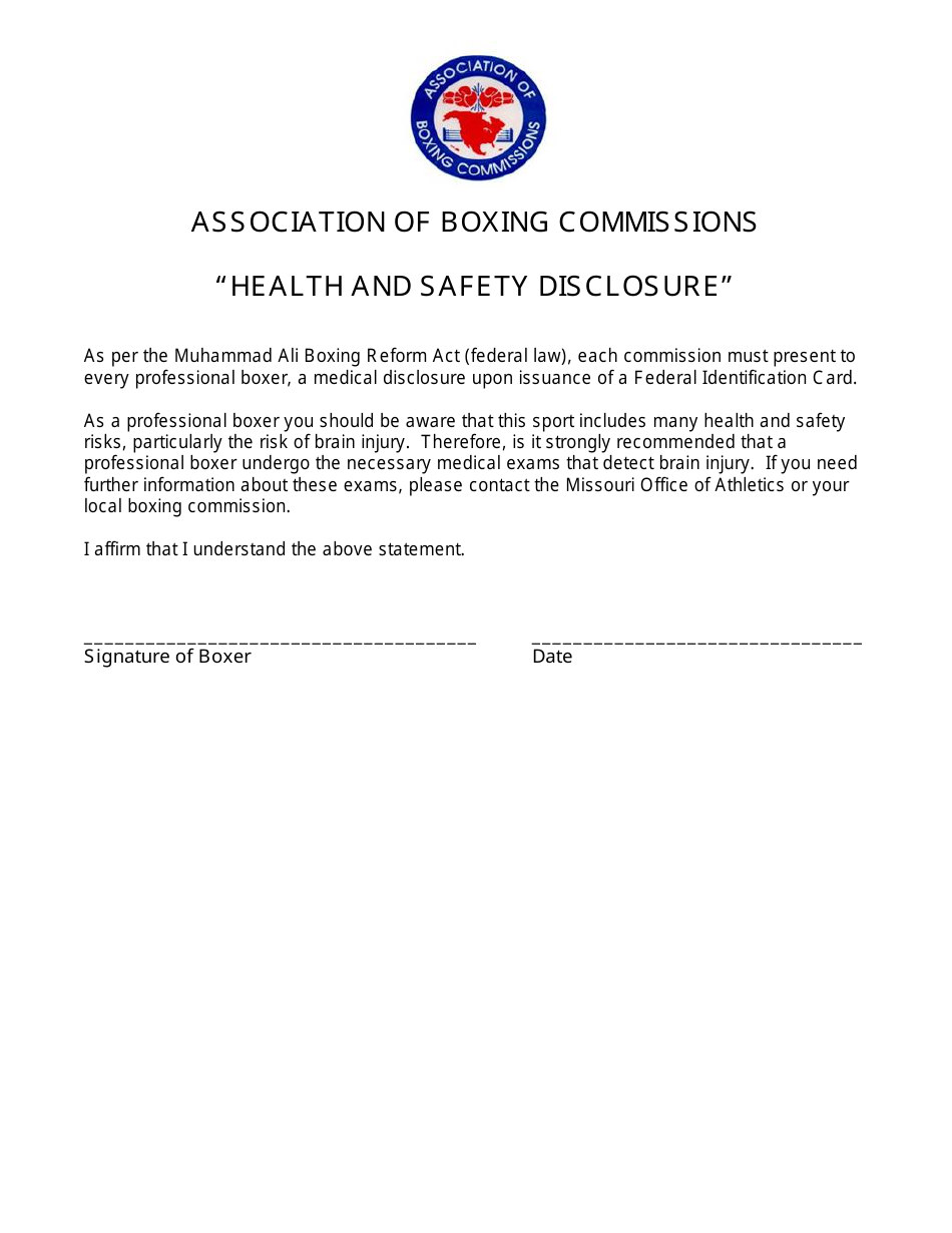 Boxers Federal Identification Card Application Form - Indiana, Page 3