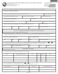 Document preview: State Form 53635 (CG-AN) Application for Annual Raffle First Time Applicants - Indiana