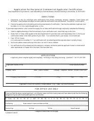 Document preview: Application for Reciprocal Commercial Applicator Certification - Iowa
