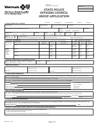 Form M-5781 State Police Officers Council Group Application - Iowa