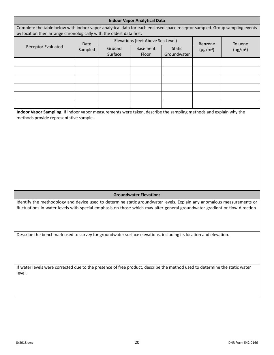DNR Form 542-0166 Tier 2 Report Checklist - Iowa, Page 4