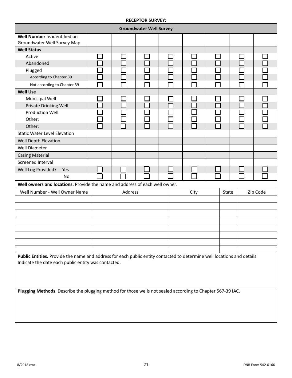 DNR Form 542-0166 Tier 2 Report Checklist - Iowa, Page 5
