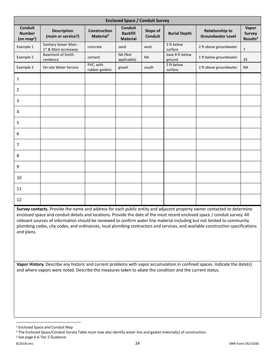 DNR Form 542-0166 Tier 2 Report Checklist - Iowa, Page 8