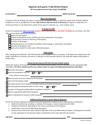 Document preview: DNR Form 542-0681 Bypasses and Upsets, 5-day Written Report - Iowa