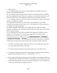 Form 3 Merger Agreement Terms and Conditions - Kansas, Page 2