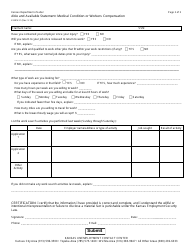Form K-BEN31 Able and Available Statement - Medical Condition or Workers Compensation - Kansas, Page 2