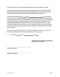 K-WC Form 317 Order for Production of Records - Kansas, Page 2