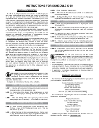 Schedule K-39 Plugging an Abandoned Oil or Gas Well Credit - Kansas, Page 2