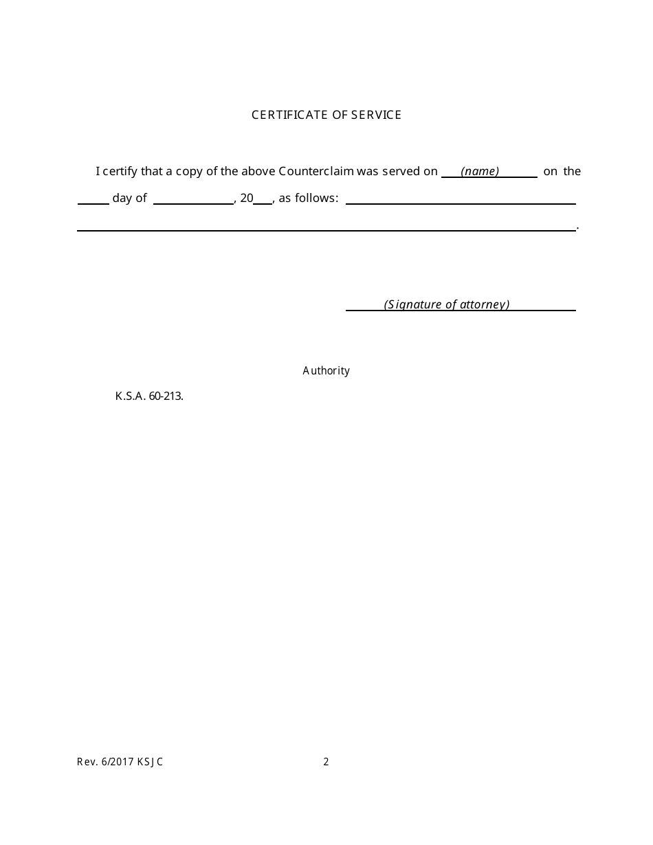 Counterclaim - Kansas, Page 2