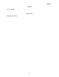 Form 255 Order of Continuance - Kansas, Page 2