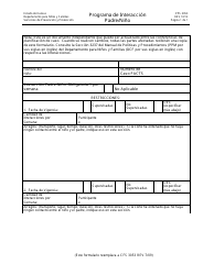 Document preview: Formulario PPS3053 Programa De Interaccion - Padre/Nino - Kansas (Spanish)