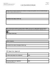 Form PPS3005 Case Transfer Summary - Kansas, Page 3