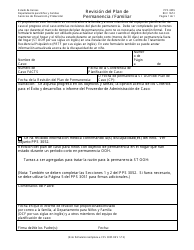 Formulario PPS3055 Revision Del Plan De Permanencia / Familiar - Kansas (Spanish)