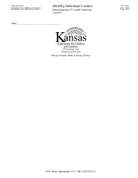 Form PPS3061 Monthly Individual Contact - Kansas, Page 3
