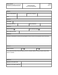 Form PPS5003 Family Preservation Lack of Contact Notification - Kansas