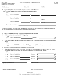 Form PPS5425B Title IV-E Eligibility Redetermination - Kansas, Page 2