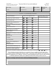 Form PPS3059 Transition Plan for Successful Adulthood - Kansas