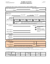 Document preview: Form PPS5929 Wards Account Spending Request - Kansas