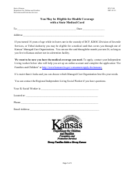 Document preview: Form PPS7240 Notice of Action - Medical Card Extension Program Eligibility Information - Kansas