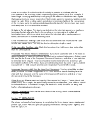 Instructions for Form PPS9135 Interstate Compact on the Placement of Children Report on Child&#039;s Placement Status - Kansas, Page 3