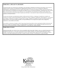 Formulario PPS10300 Aviso De Decision De La Agencia - Kansas (Spanish), Page 2