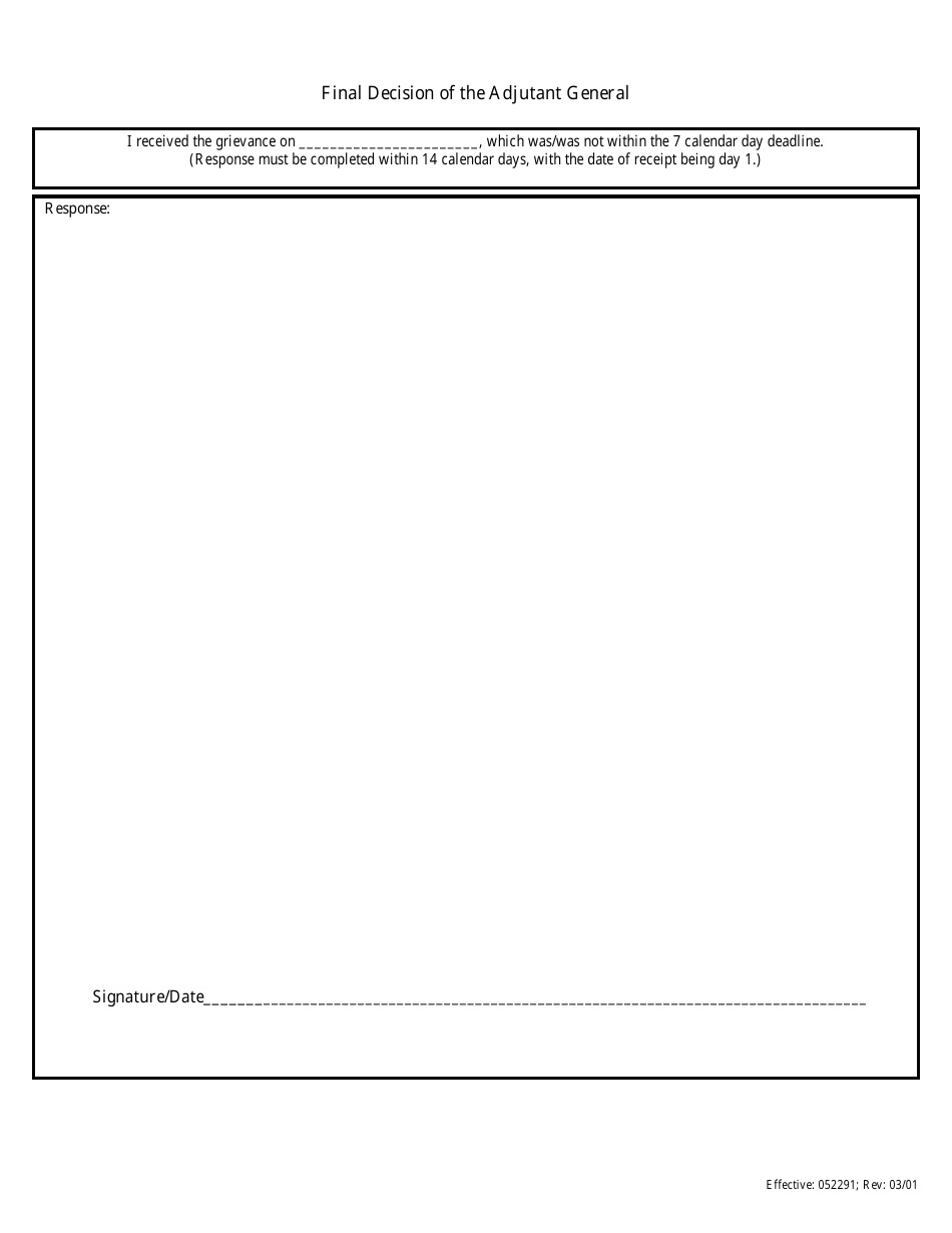 Grievance Form - Kansas, Page 3