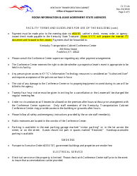 Form TC77-24 Room Information and Lease Agreement - State Agencies - Kentucky, Page 2