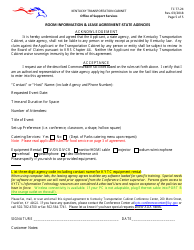 Form TC77-24 Room Information and Lease Agreement - State Agencies - Kentucky, Page 5