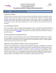 Form TC95-627 Transportation Network Company Authority Application - Kentucky, Page 4