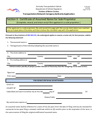Form TC95-627 Transportation Network Company Authority Application - Kentucky, Page 7