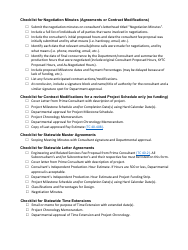 Fee Proposal Checklists for Agreements and Modifications - Kentucky, Page 2
