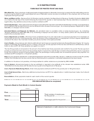 Form 42A801-E (K-1E) Kentucky Employer&#039;s Income Tax Withheld Worksheet - Electronic Funds Transfer - Kentucky, Page 2