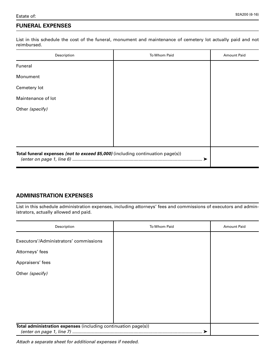 Form 92A200 Kentucky Inheritance Tax Return - Kentucky, Page 13