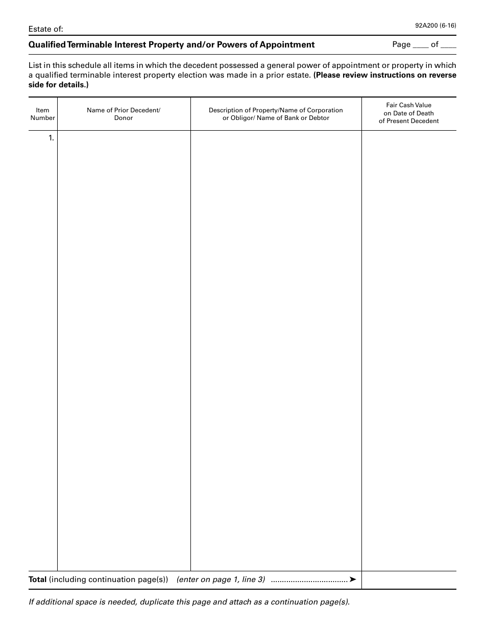 Form 92A200 Kentucky Inheritance Tax Return - Kentucky, Page 7