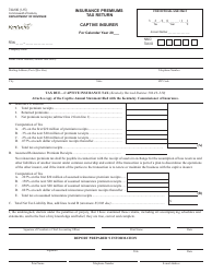 Form 74A106 Insurance Premiums Tax Return - Captive Insurer - Kentucky